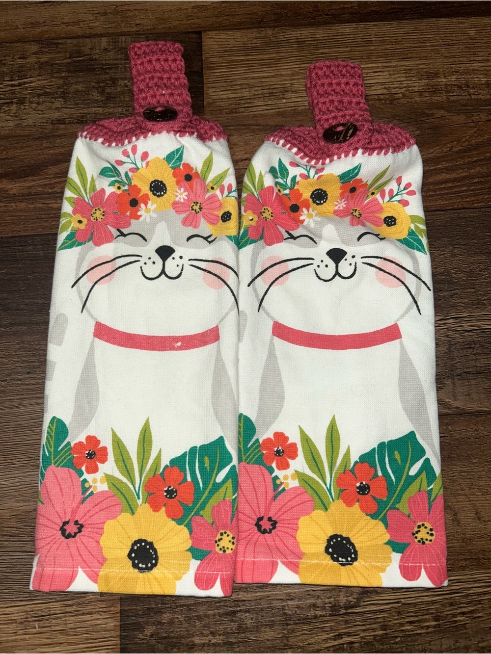 Cat Hanging Kitchen Towel Set